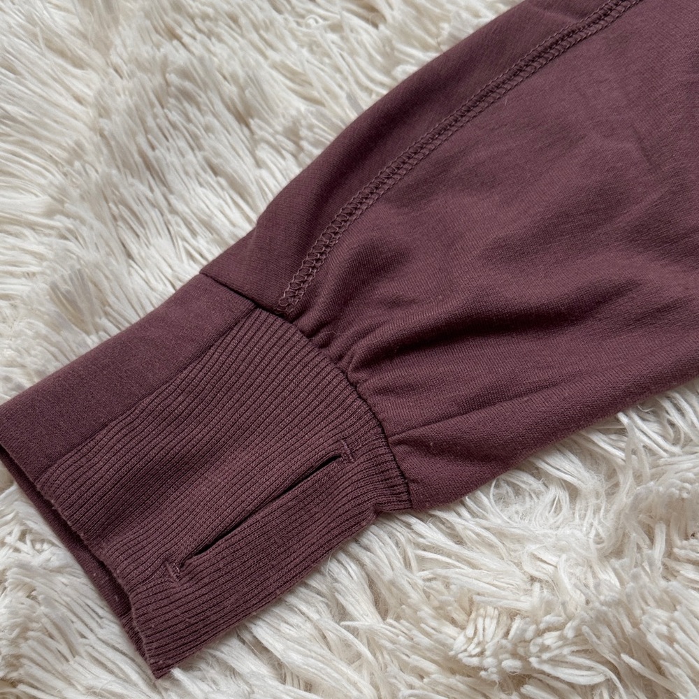 🎉HP🎉 Nine West Active Long Sleeve Hoodie Top 💗Maroon - Picture 11 of 13